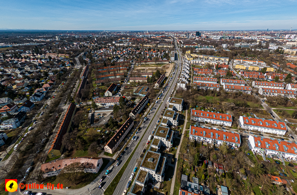 21.03.2023 - Luftbilder von der Baustelle Maikäfersiedlung in Berg am Laim